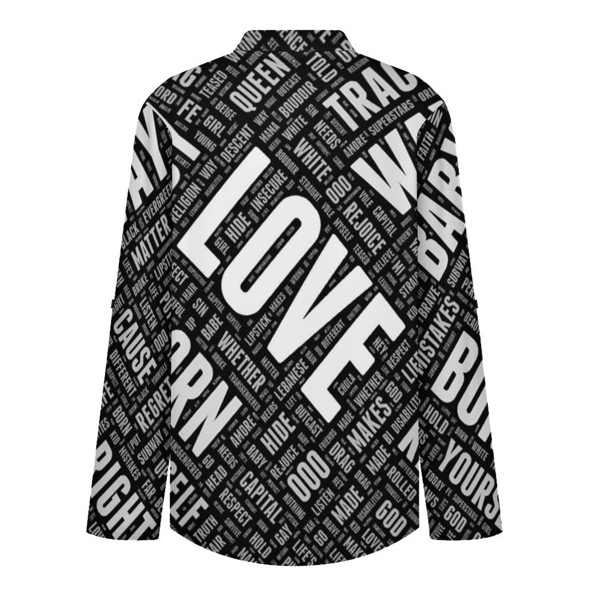 Versatile Notched V-Neck Tunic | Roll Tab 3/4 Sleeve Office Casual Top  Love  Words Dress