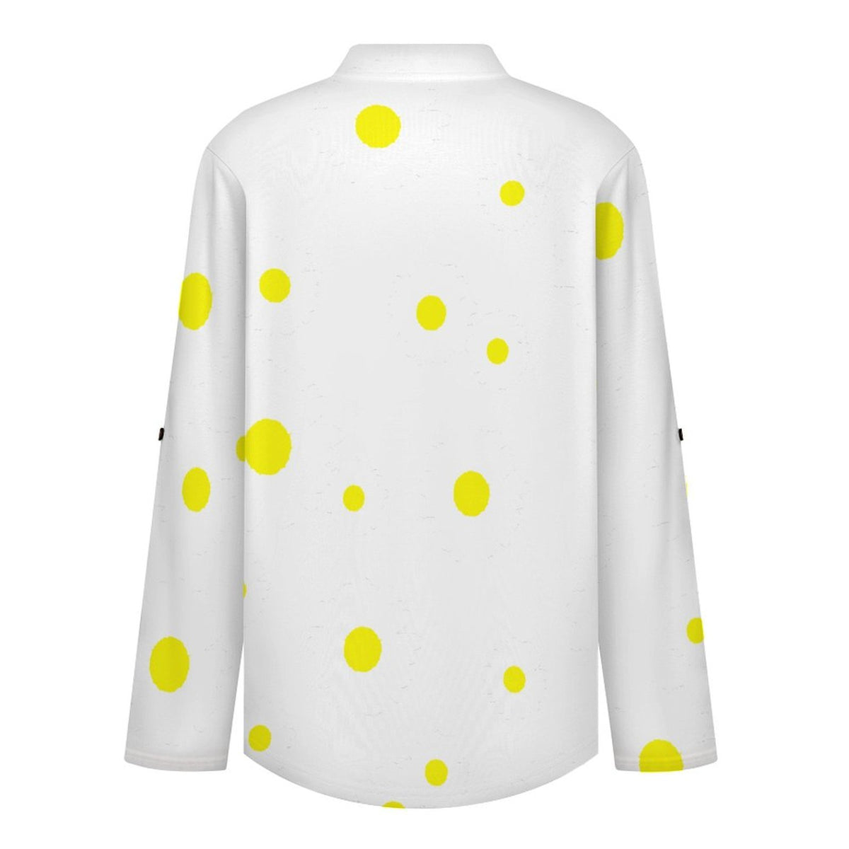 Flower-yellow-full Print-T-shirt-phone Case Roll Tab 3/4 Sleeve Notched V Neck Tunic Blouse
