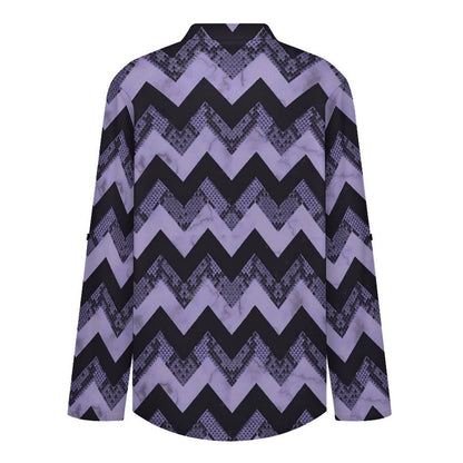 Snakeskin Pattern, Repeating Pattern  Versatile Notched V-Neck Tunic | Roll Tab 3/4 Sleeve Office Casual Top