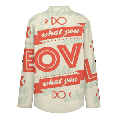 Do What You Love  Versatile Notched V-Neck Tunic | Roll Tab 3/4 Sleeve Office Casual Top