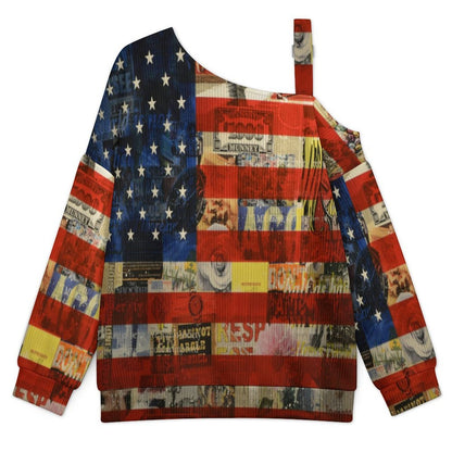 Women’s Off-Shoulder Knit Sweater National Flag, History, War